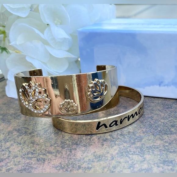 NWT NIB INSPIRED LIFE “HARMONY” TWO PIECE CUFF SET - Picture 5 of 6